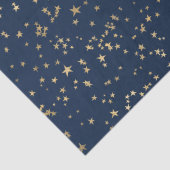 Gold Stars Deep Blue Seidenpapier (Detail)