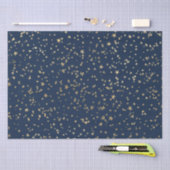 Gold Stars Deep Blue Seidenpapier (Handwerk)