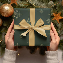 Gold Stars | Deep Green | Weihnachtsgeschenke