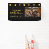 Gold Stars des 80. oder eines beliebigen Fotos Banner (InSitu)