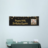 Gold Stars des 80. oder eines beliebigen Geburtsta Banner (Messeveranstaltung)