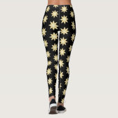 Gold Stars Design Sie wählen Hintergrundfarbe Leggings (Rückseite)