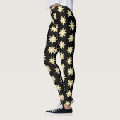 Gold Stars Design Sie wählen Hintergrundfarbe Leggings (Links)