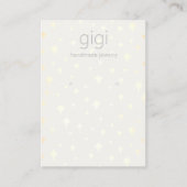 Gold Stars Earring Juwelier Display Holder Visitenkarte (Vorderseite)