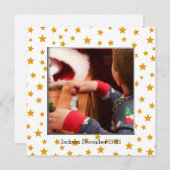 Gold Stars Foto Frame Card (Vorne/Hinten)