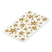 "Gold" Stars für flexiblen Magneten Weiß Magnet (Linke Seite)