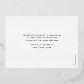 Gold-Stars für Logos hinzufügen Navy Blue Business Folieneinladung (Rückseite)