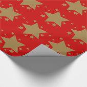 Gold Stars Geschenkpapier (Ecke)