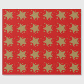 Gold Stars Geschenkpapier (Flach)