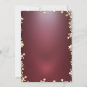 Gold Stars Gnomes Familienweihnachtliches Party Einladung (Rückseite)