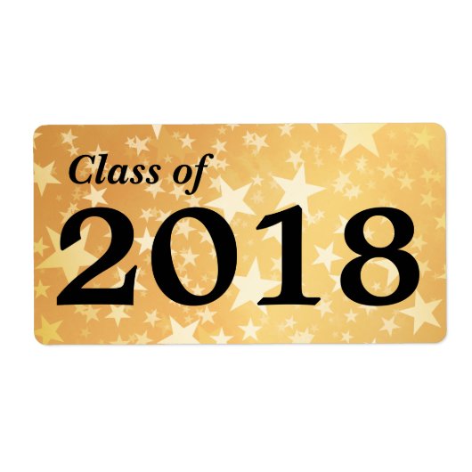 Gold Stars Graduate Class of 2018 | Wasserflasche (Vorne)