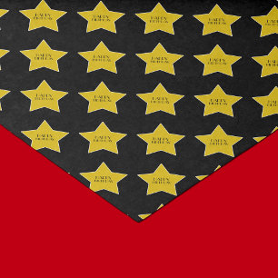 Gold Stars Happy Birthday Hollywood Thema Seidenpapier