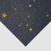 Gold Stars in der nächtlichen Luft Seidenpapier (Detail)