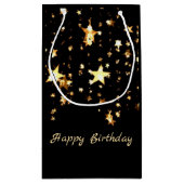 Gold Stars Kleine Geschenktüte (Rückseite)