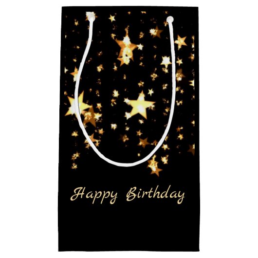 Gold Stars Kleine Geschenktüte (Vorderseite)