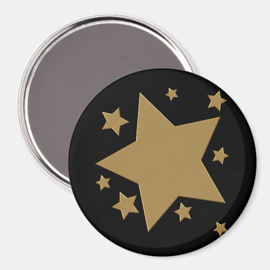 Gold Stars Magnet (Vorderseite/Rückseite)