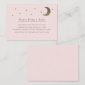 Gold Stars & Moon Pink Bitte bringen Sie eine Rese Begleitkarte (Vorne/Hinten)