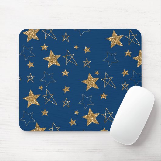 Gold Stars Mousepad (Mit Mouse)