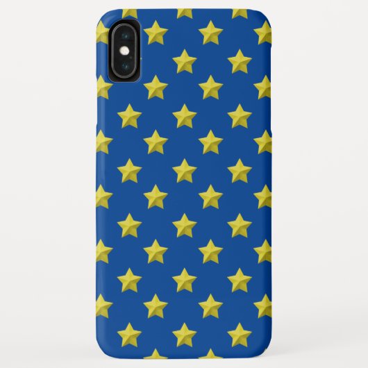Gold Stars Muster Case-Mate iPhone Hülle (Rückseite)