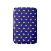 Gold Stars Muster, Navy Blue, Exklusiv Badematte (Vorderseite Vertikal)