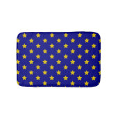 Gold Stars Muster, Navy Blue, Exklusiv Badematte (Vorderseite)