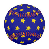 Gold Stars Muster, Navy Blue, Exklusiv Baseball (Vorderseite)