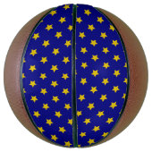 Gold Stars Muster, Navy Blue, Exklusiv Basketball (Vertikal)
