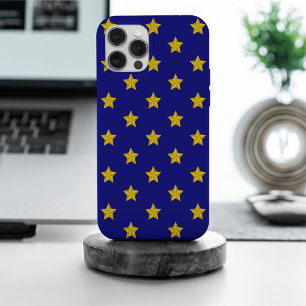 Gold Stars Muster, Navy Blue, Exklusiv Case-Mate iPhone Hülle