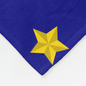 Gold Stars Muster, Navy Blue, Exklusiv Fleecedecke (Ecke)