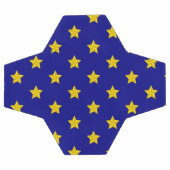 Gold Stars Muster, Navy Blue, Exklusiv Fußball (Flach)