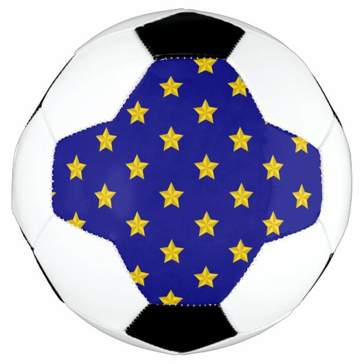 Gold Stars Muster, Navy Blue, Exklusiv Fußball (Vorderseite)