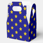Gold Stars Muster, Navy Blue, Exklusiv Geschenkschachtel (Geöffnet)