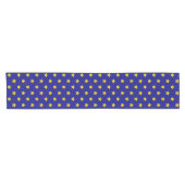 Gold Stars Muster, Navy Blue, Exklusiv Kurzer Tischläufer (Horizontal)