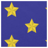 Gold Stars Muster, Navy Blue, Exklusiv Stoff (Nahaufnahme)
