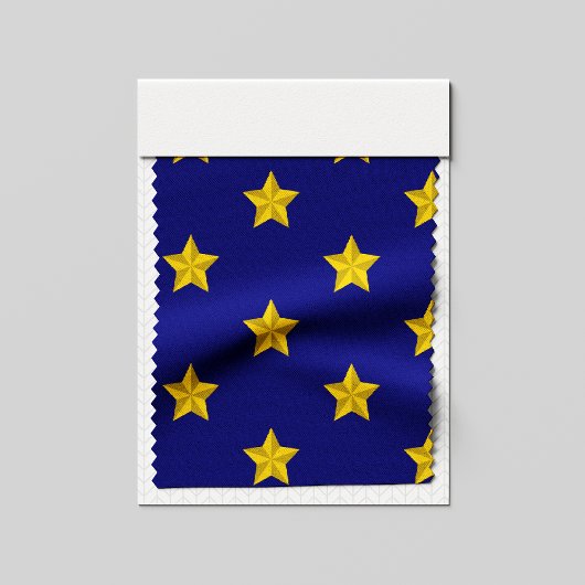 Gold Stars Muster, Navy Blue, Exklusiv Stoff