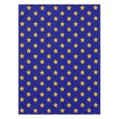 Gold Stars Muster, Navy Blue, Exklusiv Tischdecke (Vorderseite)