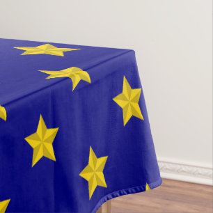 Gold Stars Muster, Navy Blue, Exklusiv Tischdecke