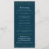 Gold Stars Navy Flat Program Programm (Rückseite)