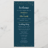 Gold Stars Navy Flat Program Programm (Vorderseite)