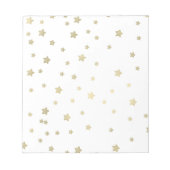 Gold Stars Notizblock (Vorderseite)