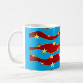 Gold Stars Patriotic Sky Thunder_Cove Kaffeetasse (Links)