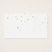 Gold Stars Pink Wasserfarbe Danke Karte (Rückseite)