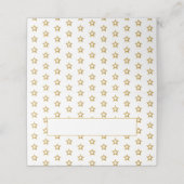 Gold Stars Platzkarte (Außenseite Aufgefaltet)