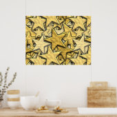 Gold Stars Poster (Küche)