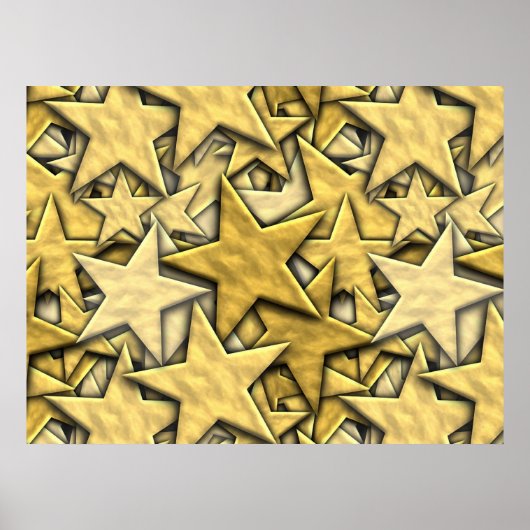 Gold Stars Poster (Vorne)