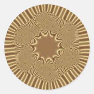 Gold Stars Runder Aufkleber