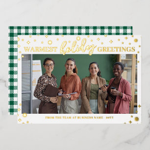 Gold Stars schmeicheln herzliche Feiertage-Grüße Folien Feiertagskarte