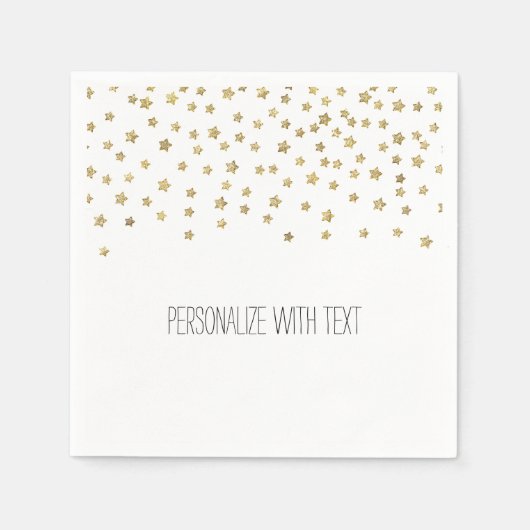 Gold Stars Serviette (Vorderseite)