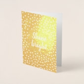 Gold Stars Shine Bright Folienkarte (Vorderseite)