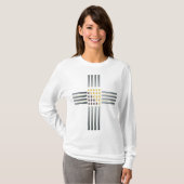 Gold Stars Silver Stripes Cross T-Shirt (Vorne ganz)